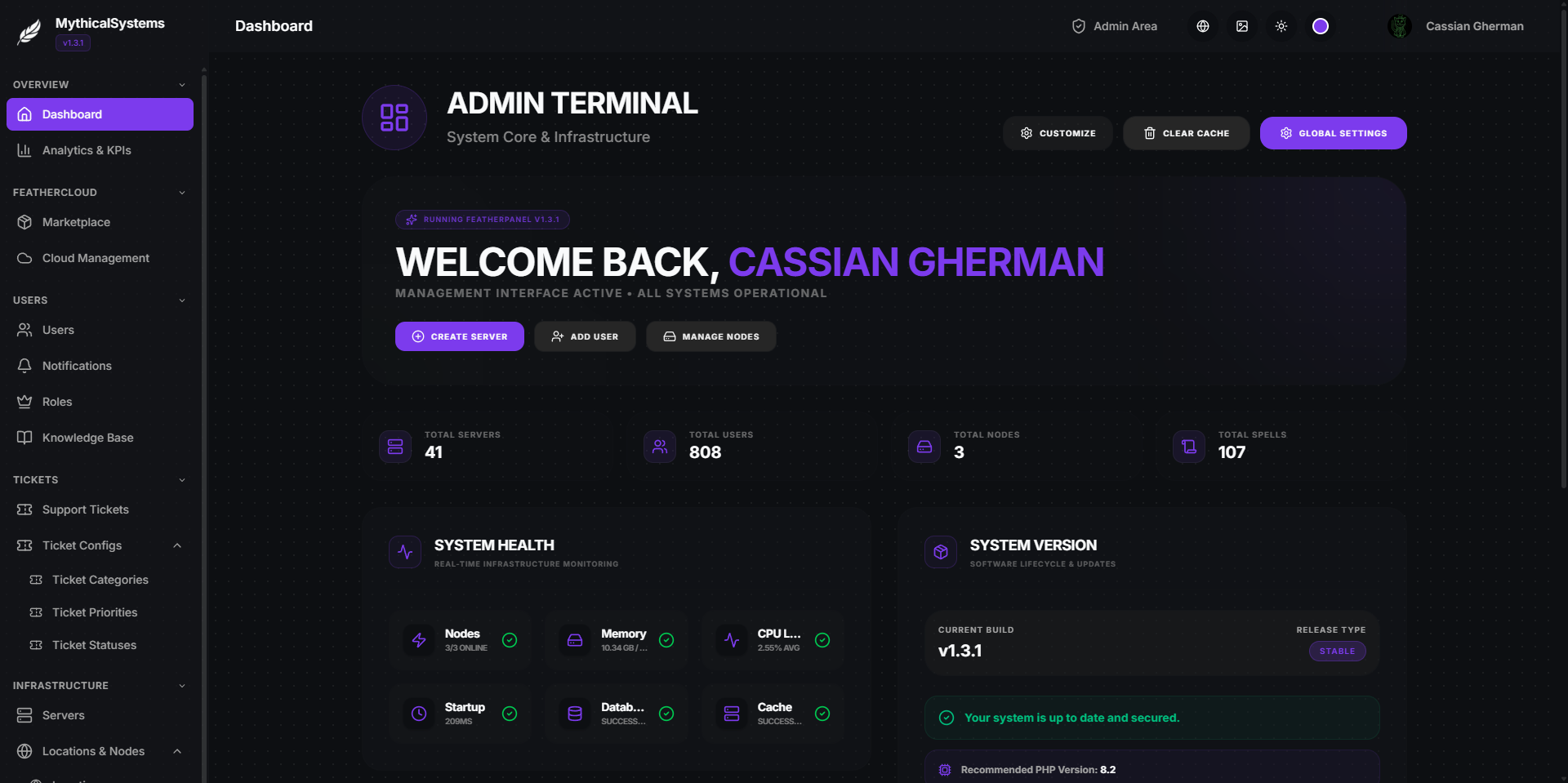 Admin Infrastructure